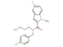 N-(4-chlorobenzyl)-5-fluoro-N-(3-hydroxypropyl)-1-methyl-1H-indole-2-carboxamide
