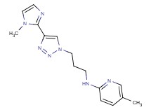 5-methyl-N-{3-[4-(1-methyl-1H-imidazol-2-yl)-1H-1,2,3-triazol-1-yl]propyl}pyridin-2-amine