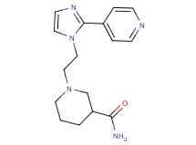 1-[2-(2-pyridin-4-yl-1H-imidazol-1-yl)ethyl]piperidine-3-carboxamide