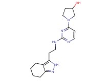 1-(2-{[2-(4,5,6,7-tetrahydro-2H-indazol-3-yl)ethyl]amino}pyrimidin-4-yl)pyrrolidin-3-ol