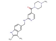 N-[(2,3-dimethyl-1H-indol-5-yl)methyl]-4-[(4-methylpiperazin-1-yl)carbonyl]pyridin-2-amine