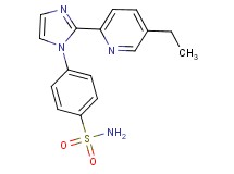 4-[2-(5-ethylpyridin-2-yl)-1H-imidazol-1-yl]benzenesulfonamide