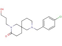 8-(4-chlorobenzyl)-2-(3-hydroxypropyl)-2,8-diazaspiro[5.5]undecan-3-one