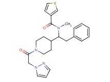 N-methyl-N-{2-phenyl-1-[1-(1H-pyrazol-1-ylacetyl)-4-piperidinyl]ethyl}-3-thiophenecarboxamide