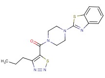 2-{4-[(4-propyl-1,2,3-thiadiazol-5-yl)carbonyl]-1-piperazinyl}-1,3-benzothiazole