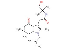 N-(2-hydroxy-1,1-dimethylethyl)-2-(1-isobutyl-2,6,6-trimethyl-4-oxo-4,5,6,7-tetrahydro-1H-indol-3-yl)acetamide