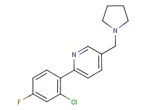 2-(2-chloro-4-fluorophenyl)-5-(pyrrolidin-1-ylmethyl)pyridine
