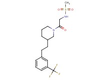 N-[2-oxo-2-(3-{2-[3-(trifluoromethyl)phenyl]ethyl}-1-piperidinyl)ethyl]methanesulfonamide