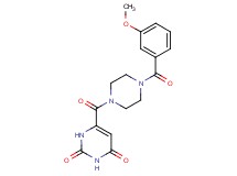 6-{[4-(3-methoxybenzoyl)-1-piperazinyl]carbonyl}-2,4(1H,3H)-pyrimidinedione