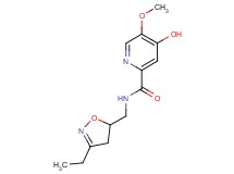 N-[(3-ethyl-4,5-dihydro-5-isoxazolyl)methyl]-4-hydroxy-5-methoxy-2-pyridinecarboxamide