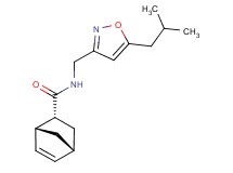 (1R*,2R*,4R*)-N-[(5-isobutylisoxazol-3-yl)methyl]bicyclo[2.2.1]hept-5-ene-2-carboxamide