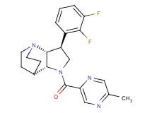 (2R*,3S*,6R*)-3-(2,3-difluorophenyl)-5-[(5-methyl-2-pyrazinyl)carbonyl]-1,5-diazatricyclo[5.2.2.0~2,6~]undecane