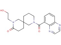 2-(2-hydroxyethyl)-8-(5-quinoxalinylcarbonyl)-2,8-diazaspiro[5.5]undecan-3-one