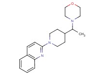 2-{4-[1-(4-morpholinyl)ethyl]-1-piperidinyl}quinoline
