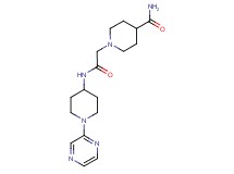 1-(2-oxo-2-{[1-(2-pyrazinyl)-4-piperidinyl]amino}ethyl)-4-piperidinecarboxamide