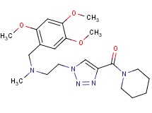 N-methyl-2-[4-(1-piperidinylcarbonyl)-1H-1,2,3-triazol-1-yl]-N-(2,4,5-trimethoxybenzyl)ethanamine