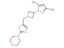 4-(5-{[3-(3,5-dimethyl-1H-pyrazol-1-yl)azetidin-1-yl]methyl}-1,3-thiazol-2-yl)morpholine