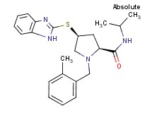 (4S)-4-(1H-benzimidazol-2-ylthio)-N-isopropyl-1-(2-methylbenzyl)-L-prolinamide