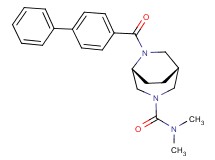 (1R*,5R*)-6-(4-biphenylylcarbonyl)-N,N-dimethyl-3,6-diazabicyclo[3.2.2]nonane-3-carboxamide