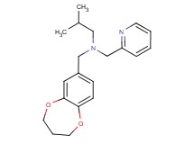 (3,4-dihydro-2H-1,5-benzodioxepin-7-ylmethyl)isobutyl(pyridin-2-ylmethyl)amine