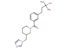 4-(3-{[3-(1H-imidazol-1-ylmethyl)-1-piperidinyl]carbonyl}phenyl)-2-methyl-2-butanol