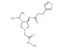 N-{rel-(3R,4S)-4-isopropyl-1-[2-(methylamino)-2-oxoethyl]-3-pyrrolidinyl}-3-(3-thienyl)propanamide hydrochloride