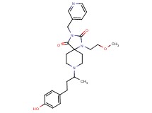 8-[3-(4-hydroxyphenyl)-1-methylpropyl]-1-(2-methoxyethyl)-3-(3-pyridinylmethyl)-1,3,8-triazaspiro[4.5]decane-2,4-dione