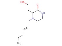 4-[(2E)-hex-2-en-1-yl]-3-(2-hydroxyethyl)piperazin-2-one