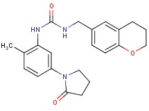 N-(3,4-dihydro-2H-chromen-6-ylmethyl)-N'-[2-methyl-5-(2-oxopyrrolidin-1-yl)phenyl]urea