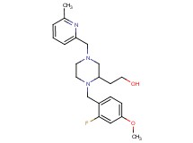 2-{1-(2-fluoro-4-methoxybenzyl)-4-[(6-methyl-2-pyridinyl)methyl]-2-piperazinyl}ethanol