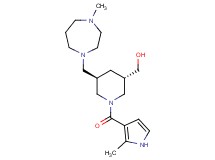 {(3S*,5R*)-5-[(4-methyl-1,4-diazepan-1-yl)methyl]-1-[(2-methyl-1H-pyrrol-3-yl)carbonyl]-3-piperidinyl}methanol