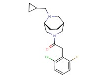 (1R*,5R*)-3-[(2-chloro-6-fluorophenyl)acetyl]-6-(cyclopropylmethyl)-3,6-diazabicyclo[3.2.2]nonane