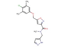 5-[(4-chloro-3,5-dimethylphenoxy)methyl]-N-methyl-N-(1H-pyrazol-5-ylmethyl)-3-isoxazolecarboxamide