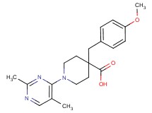 1-(2,5-dimethylpyrimidin-4-yl)-4-(4-methoxybenzyl)piperidine-4-carboxylic acid