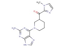 [1-(2-amino-9H-purin-6-yl)-3-piperidinyl](1-methyl-1H-imidazol-2-yl)methanone