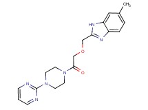 6-methyl-2-{[2-oxo-2-(4-pyrimidin-2-ylpiperazin-1-yl)ethoxy]methyl}-1H-benzimidazole