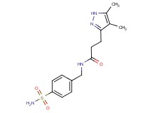N-[4-(aminosulfonyl)benzyl]-3-(4,5-dimethyl-1H-pyrazol-3-yl)propanamide