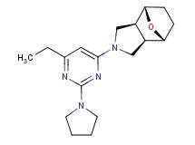 (1R*,2R*,6S*,7S*)-4-[6-ethyl-2-(1-pyrrolidinyl)-4-pyrimidinyl]-10-oxa-4-azatricyclo[5.2.1.0~2,6~]decane