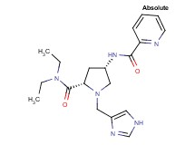 N-[(3S,5S)-5-[(diethylamino)carbonyl]-1-(1H-imidazol-4-ylmethyl)pyrrolidin-3-yl]pyridine-2-carboxamide
