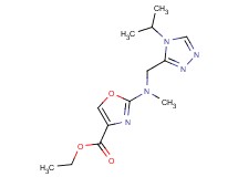 ethyl 2-[[(4-isopropyl-4H-1,2,4-triazol-3-yl)methyl](methyl)amino]-1,3-oxazole-4-carboxylate