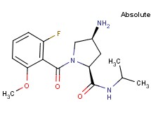 (4S)-4-amino-1-(2-fluoro-6-methoxybenzoyl)-N-isopropyl-L-prolinamide