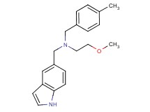 (1H-indol-5-ylmethyl)(2-methoxyethyl)(4-methylbenzyl)amine