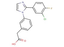 {3-[2-(3-chloro-4-fluorophenyl)-1H-imidazol-1-yl]phenyl}acetic acid