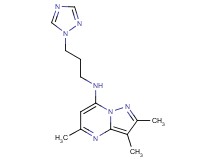 2,3,5-trimethyl-N-[3-(1H-1,2,4-triazol-1-yl)propyl]pyrazolo[1,5-a]pyrimidin-7-amine