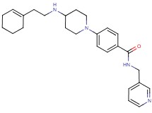 4-(4-{[2-(1-cyclohexen-1-yl)ethyl]amino}-1-piperidinyl)-N-(3-pyridinylmethyl)benzamide