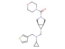 N-{[(1R*,5S*,6r)-3-(morpholin-4-ylcarbonyl)-3-azabicyclo[3.1.0]hex-6-yl]methyl}-N-(3-thienylmethyl)cyclopropanamine