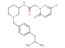 2-(3-chloro-6-oxo-1(6H)-pyridazinyl)-N-[1-(4-isobutylbenzyl)-3-piperidinyl]acetamide