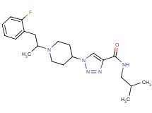 1-{1-[2-(2-fluorophenyl)-1-methylethyl]-4-piperidinyl}-N-isobutyl-1H-1,2,3-triazole-4-carboxamide