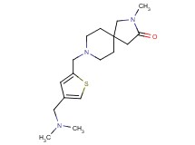 8-({4-[(dimethylamino)methyl]-2-thienyl}methyl)-2-methyl-2,8-diazaspiro[4.5]decan-3-one