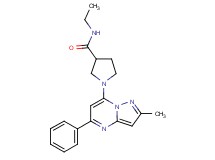 N-ethyl-1-(2-methyl-5-phenylpyrazolo[1,5-a]pyrimidin-7-yl)pyrrolidine-3-carboxamide